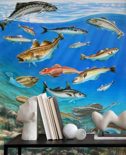 Papel de parede Fish Art Papel de parede Fish Art