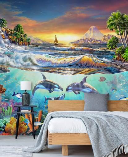 Fondo de pantalla de ballenas asesinas Fondo de pantalla de ballenas asesinas