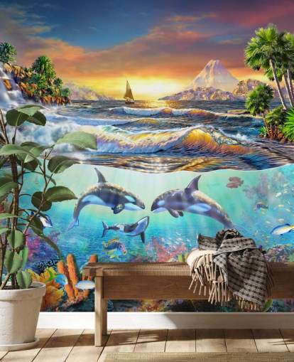 Papel de Parede Sea Life Killer Whales Papel de Parede Sea Life Killer Whales