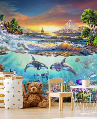 Carta da parati Sea Life Killer Whales Carta da parati Sea Life Killer Whales