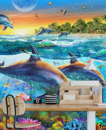 Dolphin and Sealife Wallpaper Dolphin and Sealife Wallpaper