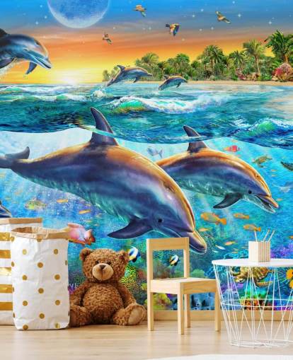 Delphin und Sealife Hintergrundbild Delphin und Sealife Hintergrundbild