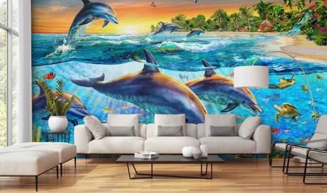 Dolphin and Sealife Wallpaper