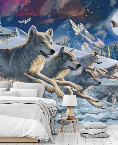 Wolves Racing behang Wolves Racing behang