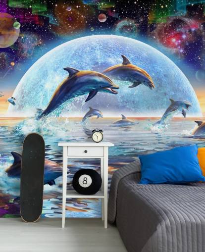 Dolphin Space Sky Wallpaper Dolphin Space Sky Wallpaper