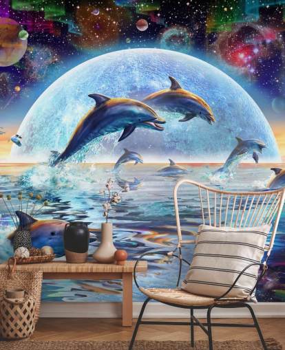 Dolphin Space Sky Taustakuva Dolphin Space Sky Taustakuva