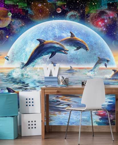 Dolphin Space Sky Wallpaper Dolphin Space Sky Wallpaper