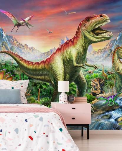 Jurassic Forest Wall Mural Jurassic Forest Wall Mural