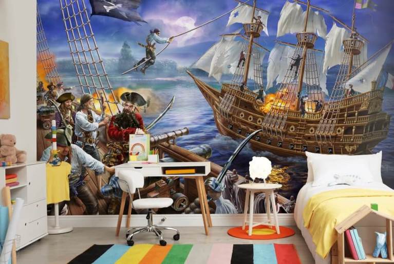 Pirate Wall Stickers Children's Wallpaper