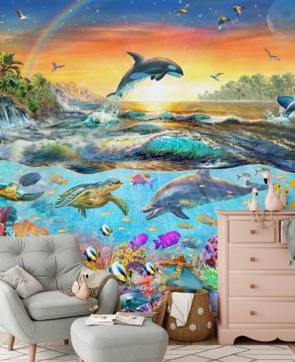 Colourful Sea Creatures Wallpaper Colourful Sea Creatures Wallpaper