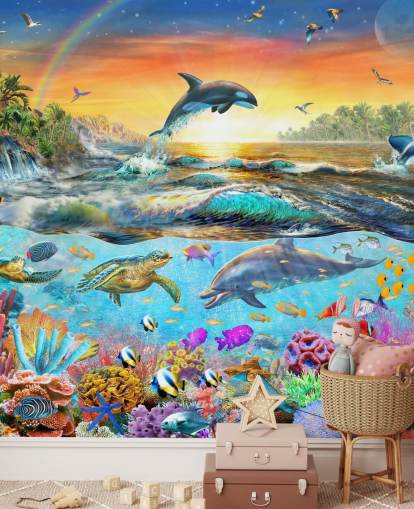 Carta da parati con creature marine Carta da parati con creature marine