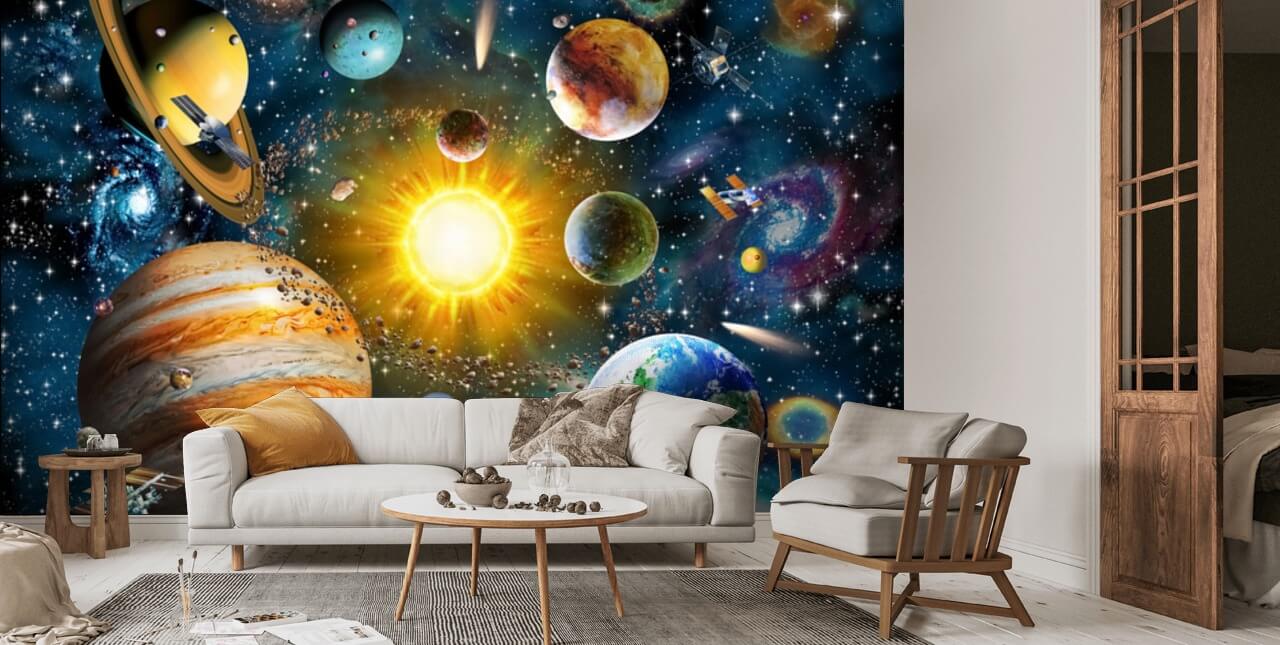 Our Solar System Wallpaper Mural | Wallsauce AU