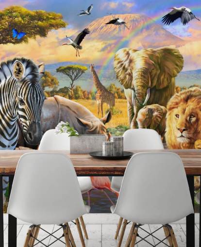 african animals by lagoon wallpaper african animals by lagoon wallpaper