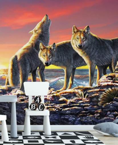 Wolf Pack Art Wallpaper Wolf Pack Art Wallpaper