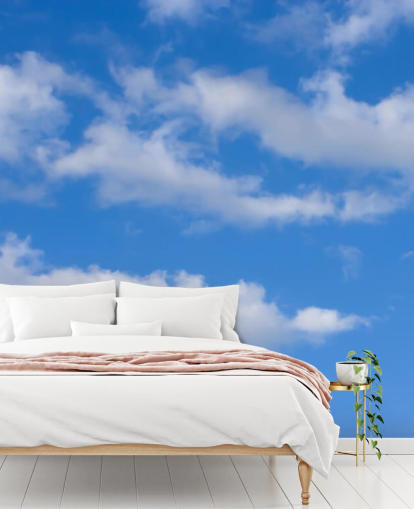 blå anpassad himmel tapet kallad Blue Skies with Clouds för kontor eller kommersiella områden blå anpassad himmel tapet kallad Blue Skies with Clouds för kontor eller kommersiella områden