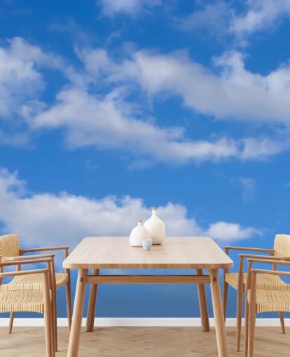 blue custom sky wallpaper called Blue Skies with Clouds for offices or commercial areas blue custom sky wallpaper called Blue Skies with Clouds for offices or commercial areas