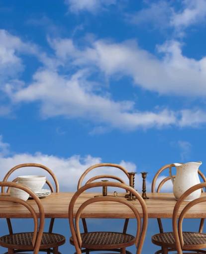 papel de parede azul personalizado de céu chamado Blue Skies with Clouds para escritórios ou áreas comerciais papel de parede azul personalizado de céu chamado Blue Skies with Clouds para escritórios ou áreas comerciais