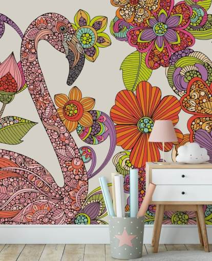 Drawn Flamingo Wallpaper Drawn Flamingo Wallpaper