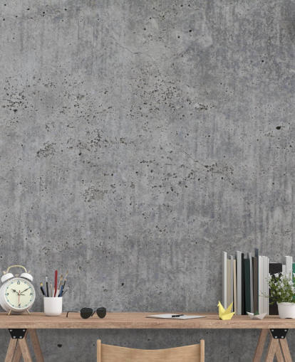 grey custom concrete wallpaper mural called Poured Concrete for homes and offices grey custom concrete wallpaper mural called Poured Concrete for homes and offices