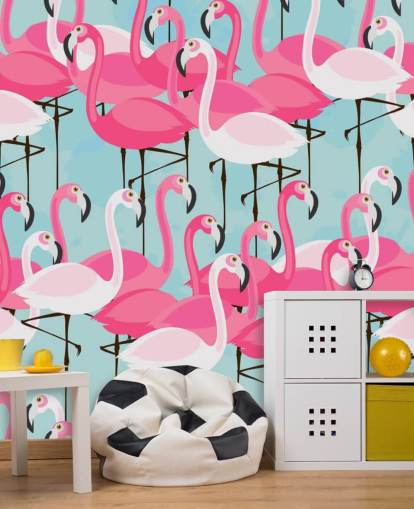 Pink and White Flamingo Wallpaper Pink and White Flamingo Wallpaper