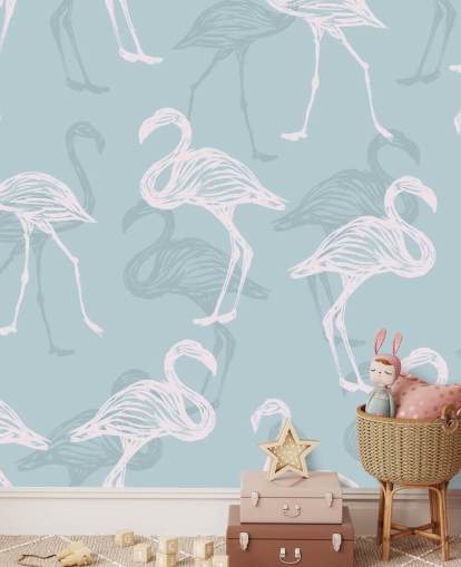 Blue Flamingo Wallpaper Blue Flamingo Wallpaper