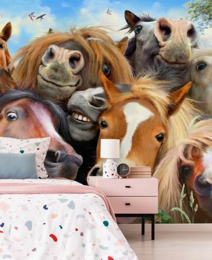 funny horses doing a selfie wallpaper funny horses doing a selfie wallpaper