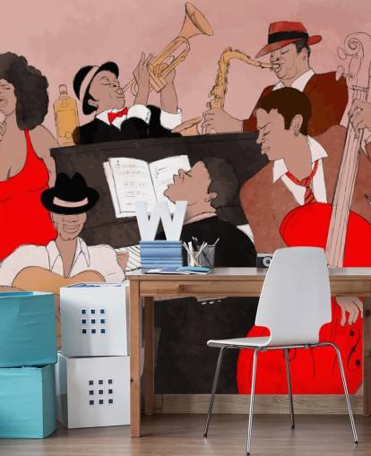 Jazz Singers Painting Wallpaper Jazz Singers Painting Wallpaper