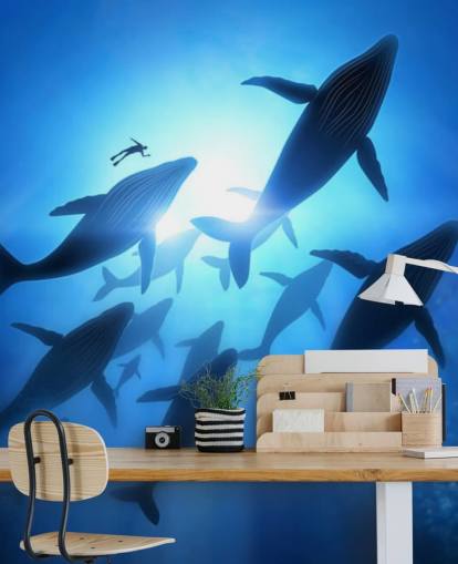 Under Hvaler vægmaleri Under Hvaler vægmaleri