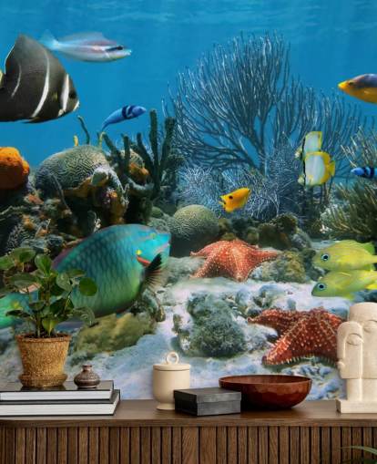 Papier Peint Poissons et Coraux Papier Peint Poissons et Coraux