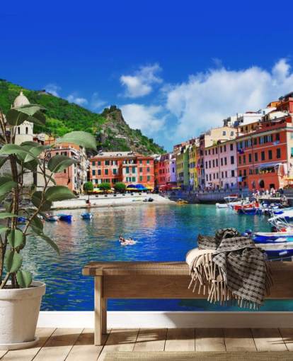 Pictorial italian villages - Vernazza, Cinque terre wallpaper Pictorial italian villages - Vernazza, Cinque terre wallpaper