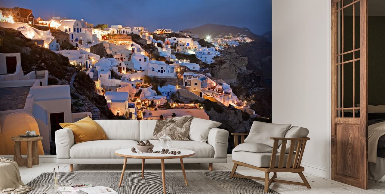 Oia Santorini Greece Wallpaper Mural | Wallsauce US