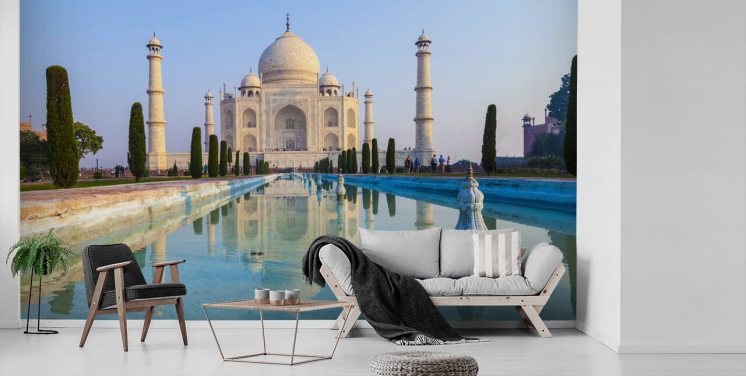 Zonsopgang Taj Mahal Taj Mahal Wallpaper 