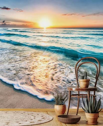 customisable beach wallpaper mural called Cancun Beach Sunrise, Mexico for offices or bathrooms customisable beach wallpaper mural called Cancun Beach Sunrise, Mexico for offices or bathrooms