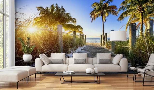 Beach Wallpaper & Tropical Beach Wall Murals | Wallsauce US