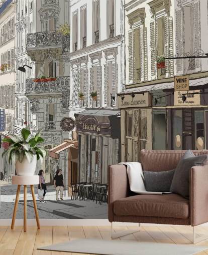 Montmartre, Paris Bakgrunn Montmartre, Paris Bakgrunn