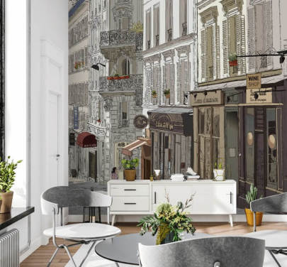 Papel de Parede de Montmartre, Paris