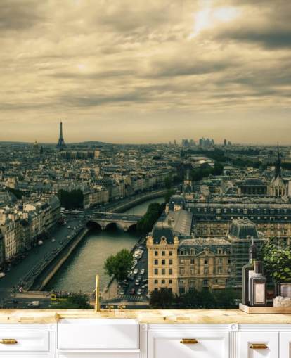 Pariisin siluetti Notre Damen taustakuvasta Pariisin siluetti Notre Damen taustakuvasta