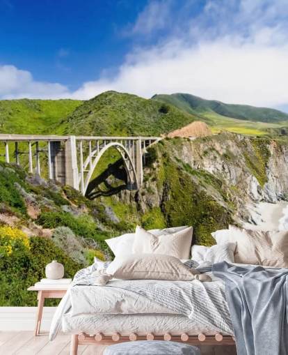 Papel de parede Bridge by the Coast  Papel de parede Bridge by the Coast