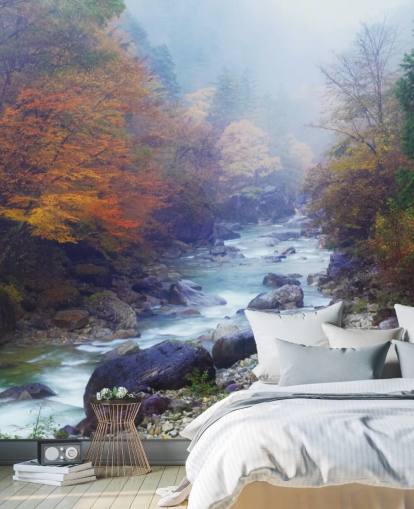 Misty Autumn River Wallpaper Misty Autumn River Wallpaper