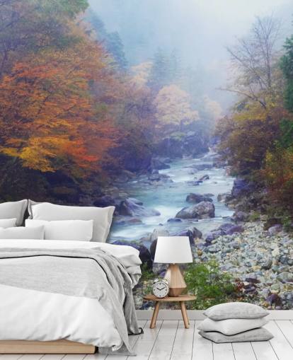 Misty Autumn River Wallpaper Misty Autumn River Wallpaper