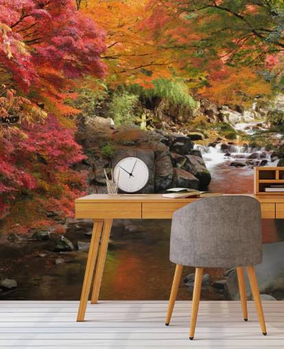 Autumn Japanese River Wallpaper Autumn Japanese River Wallpaper
