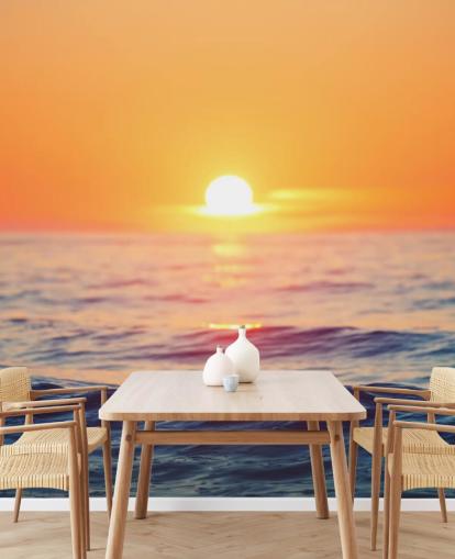 Auringonnousu Ocean Seinämaalaus Auringonnousu Ocean Seinämaalaus