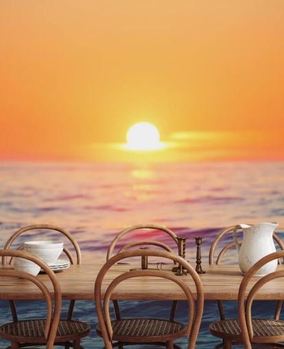 Sunrise Ocean Wall Mural Sunrise Ocean Wall Mural