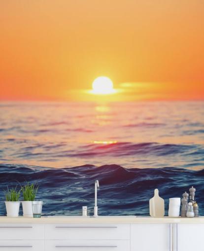 Mural da Parede Oceano Sunrise Mural da Parede Oceano Sunrise
