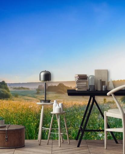 Papier Peint Fresque Fleurs en été Papier Peint Fresque Fleurs en été