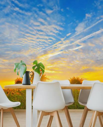 Décoration murale tournesols au lever du soleil Décoration murale tournesols au lever du soleil