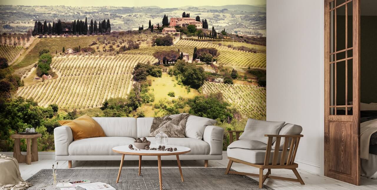 Vintage Tuscany Wall Mural Wallsauce Uk