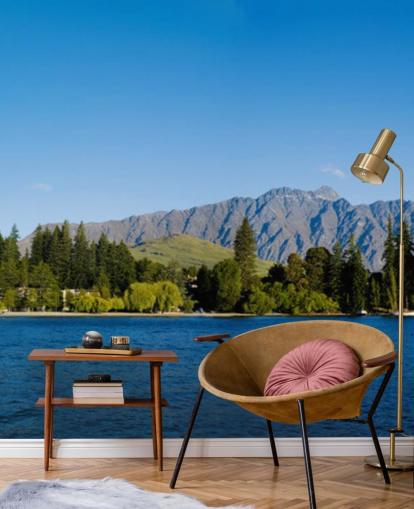 Barco e Lago Mural Barco e Lago Mural