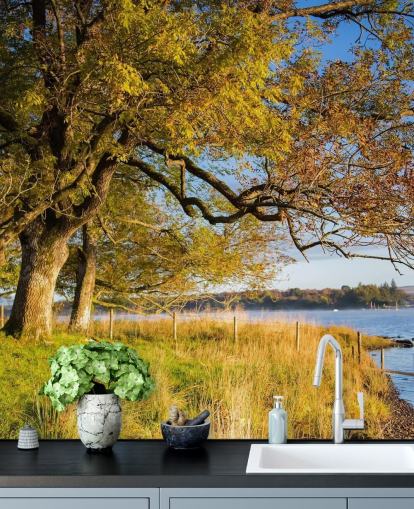 See und Baum-Tapete See und Baum-Tapete