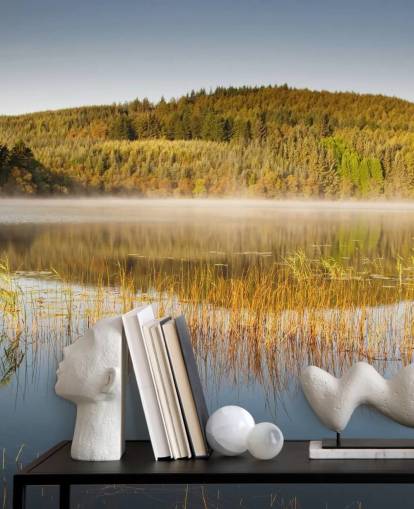 Græsklædte Lake Vægmaleri Græsklædte Lake Vægmaleri